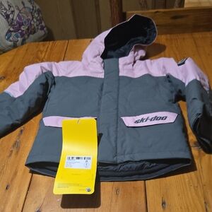 Nwt Ski-Doo Pink and Gray Jacket Sz 5